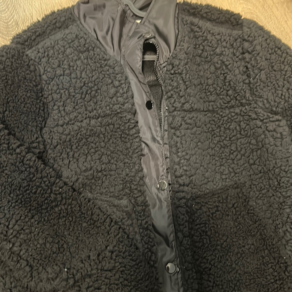 black teddy bear jacket